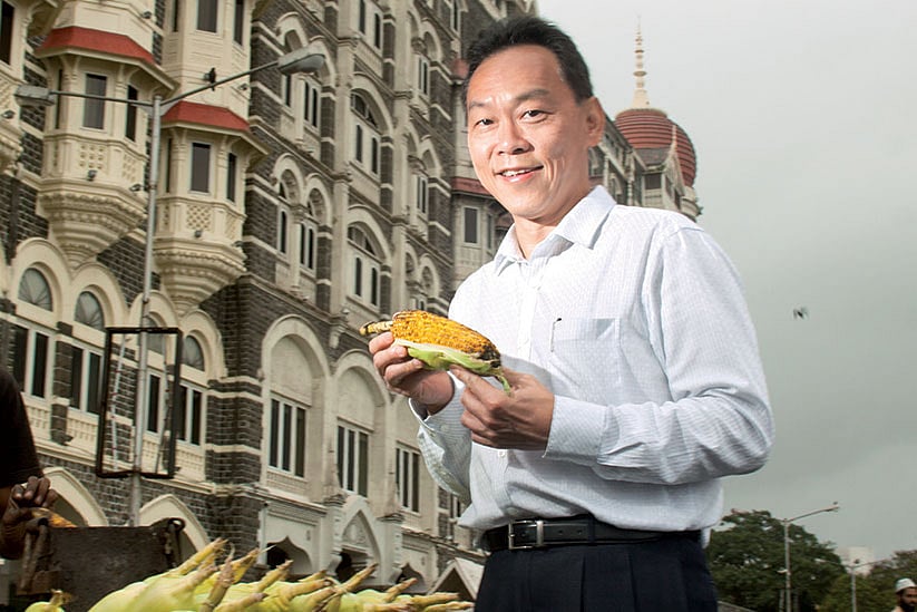 Toh Giam Ming, general manager India, Singapore Airlines, spices up his tours with food and films