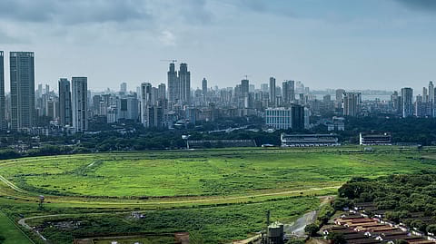 A bird’s eye view of Mumbai’s sprawling Mahalaxmi Race Course.