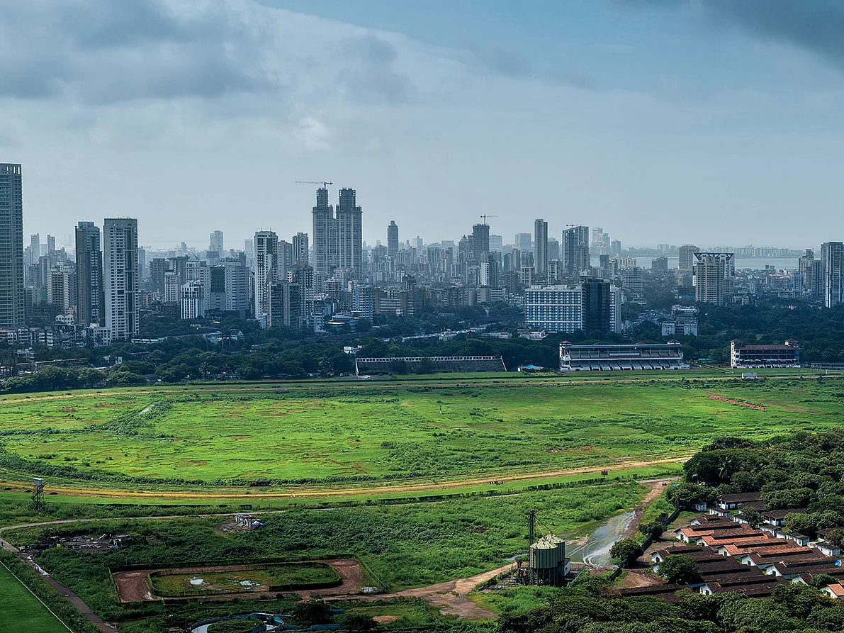 A bird’s eye view of Mumbai’s sprawling Mahalaxmi Race Course.