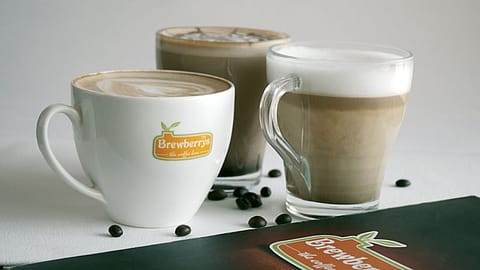 A Brewberrys cappuccino costs Rs 40.