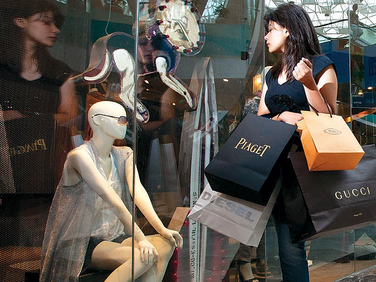 A shop at a mall in New Delhi.
