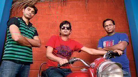 FROM LEFT: Kunal Prasad, 30, Chief operating officer and co-founder, CropIn. Krishna Kumar, 31 Chief executive officer and co-founder, CropIn. Chittaranjan Jena, 38 Chief technology officer, CropIn