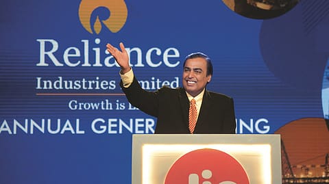 Reliance Industries chairman Mukesh Ambani.