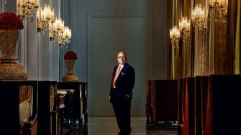 Miles to go: Nair at the soon-to-open, The Leela Palace Kempinski, New Delhi.