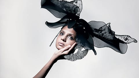 Shilpa Chavan dons her butterfly hat. 