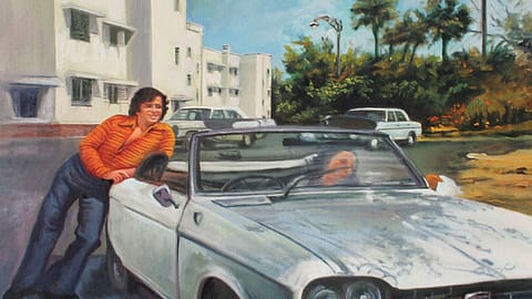 The Kapoors loved their convertibles. an artist’s rendition of a film sequence depicting Shashi, Shammi’s younger brother.