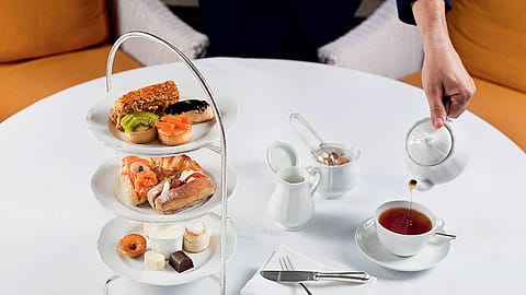 The three-tier High tea salver at the Imperial Hotel , New Delhi.