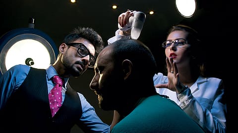 A session in progress at Advanced Hair Studio India near Greater Kailash, Delhi.