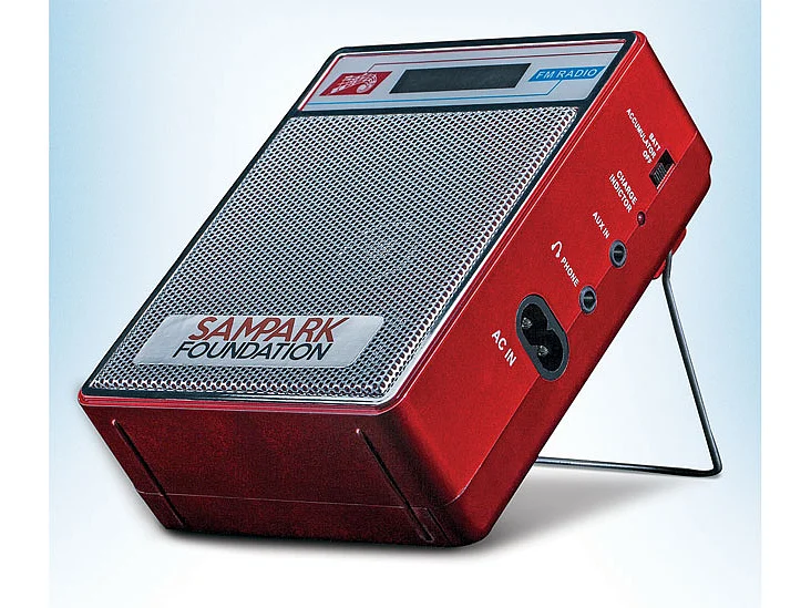 The audio player used in the Sampark Smart Class.