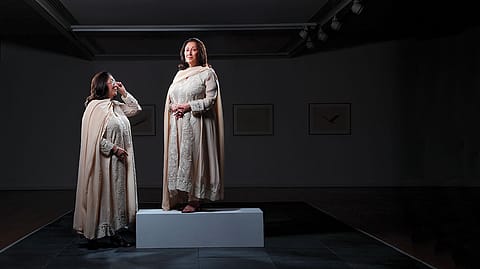 Being a patron of art is as important as creating a work of art, says photo editor Bandeep Singh, explaining his depiction of Kiran Nadar as both patron and art work.