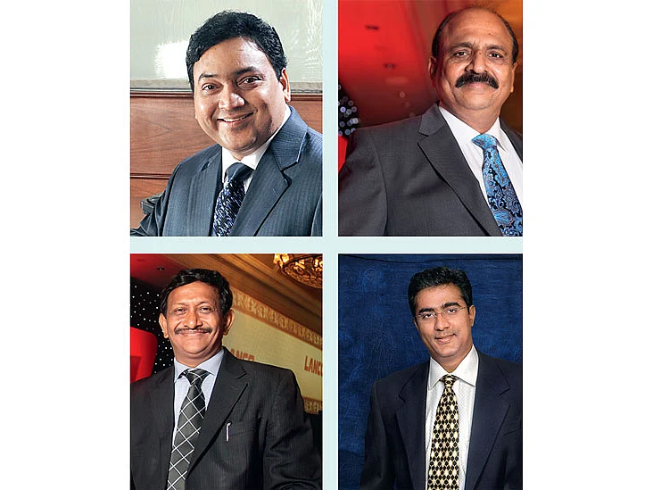 Lanco Infratech’s core team  1 > L. Madhusudhan Rao, executive chairman  2 > G. Bhaskara Rao, 
executive vice chairman  3> V. Saibaba, CEO, Lanco Solar  4 > G. Venkatesh Babu, managing director.