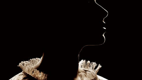 A designer outfit in Khadi from the Delhi-based store Khadiline.