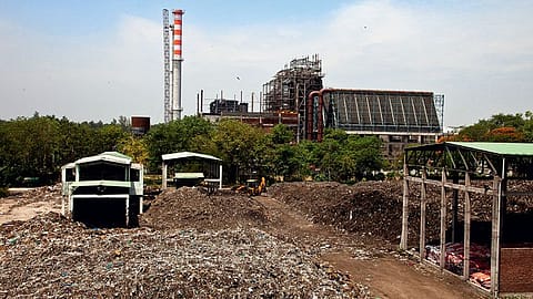 India’s largest waste-to-energy plant, Jindal Ecopolis, in Okhla, New Delhi.