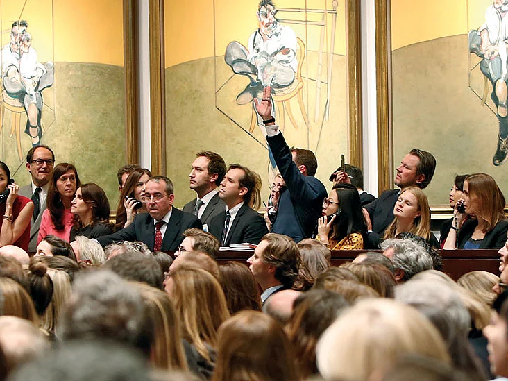 CHRISTIE'S 2013 AUCTION
Sale of Francis Bacon’s 1969 Triptych—Three Studies of Lucian Freud—for $142.4 million, the highest ever paid in an auction for art