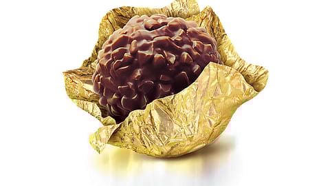 Ferrero took five years to develop Rocher, the first ever chocolate with a round wafer.