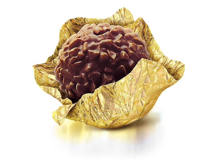 Ferrero took five years to develop Rocher, the first ever chocolate with a round wafer.