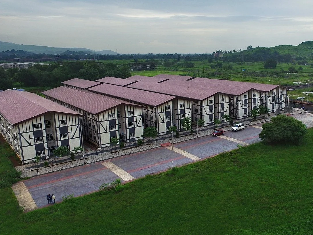 A low-cost housing project  on the outskirts of Mumbai.&nbsp;