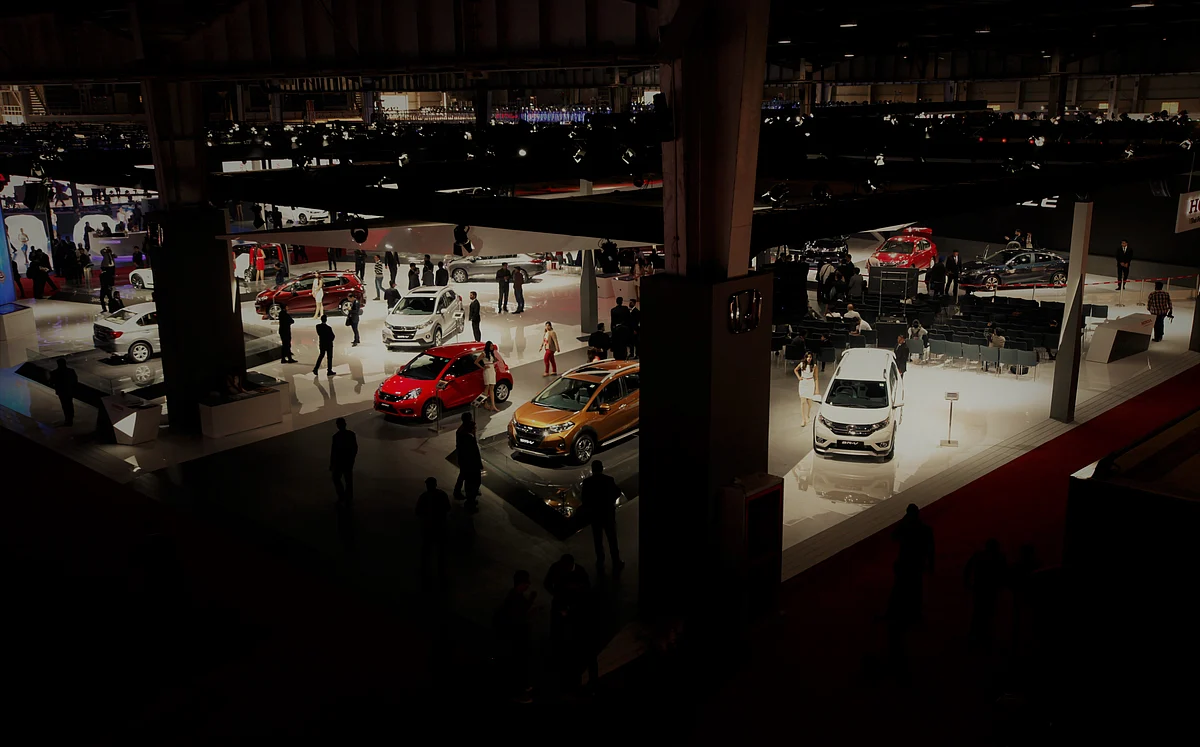 An aerial view of the Honda Cars India Ltd pavilion at Auto Expo 2018.&nbsp;