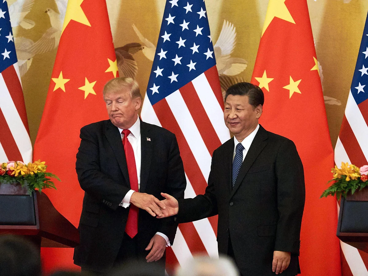 Chinese President Xi Jinping and US President Donald Trump. Photo by Alamy