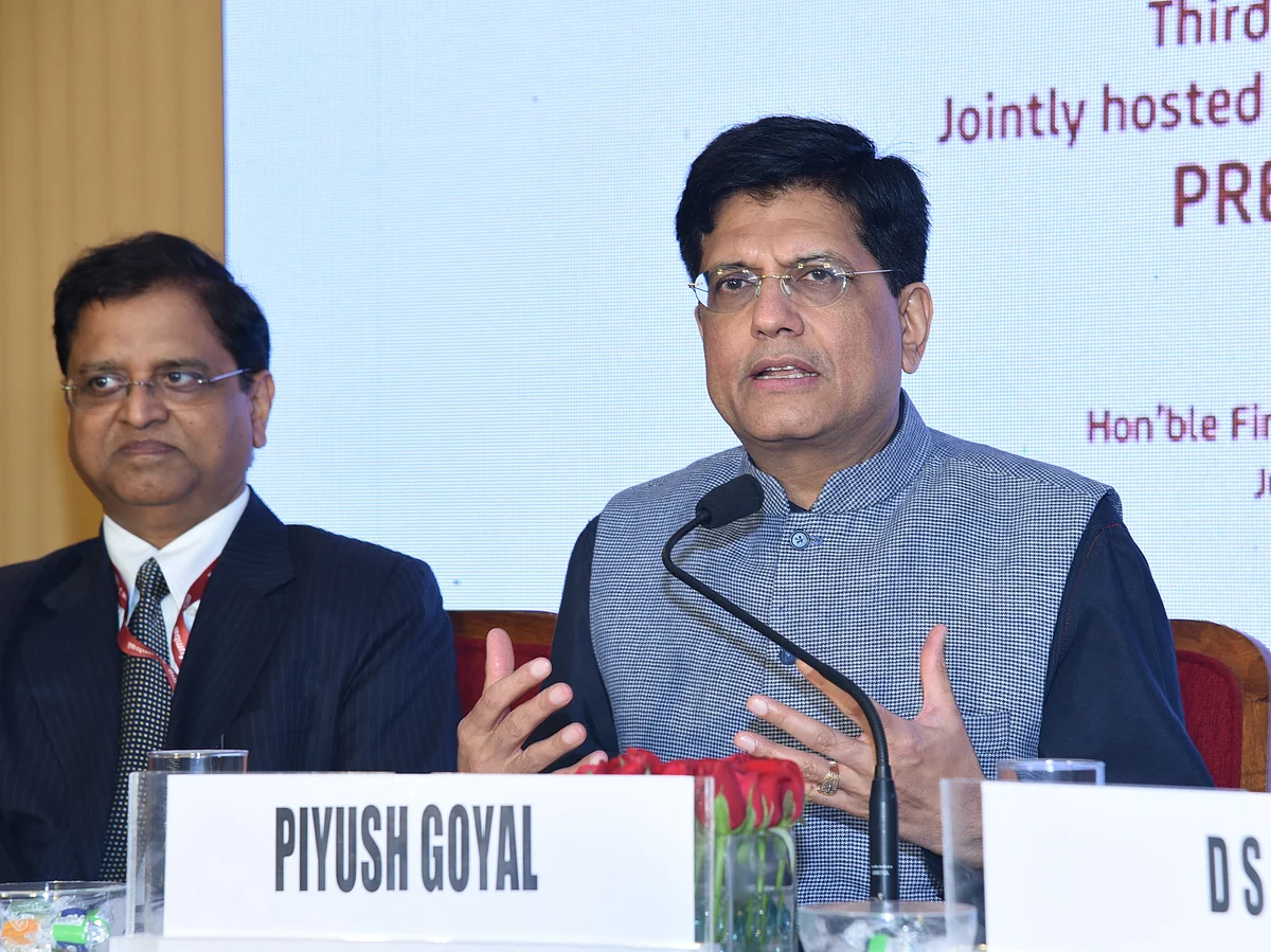 Piyush Goyal at the inauguration of AIIB’s annual meeting.