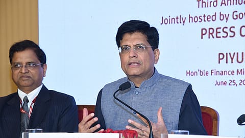 Piyush Goyal at the inauguration of AIIB’s annual meeting.