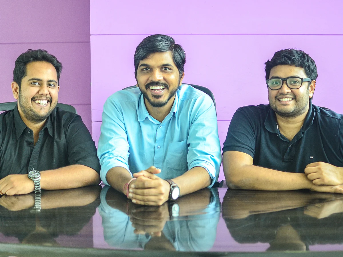 (From L-R) Nandan Reddy,  Rahul Jaimini, Sriharsha Majety, co-founders, Swiggy&nbsp;