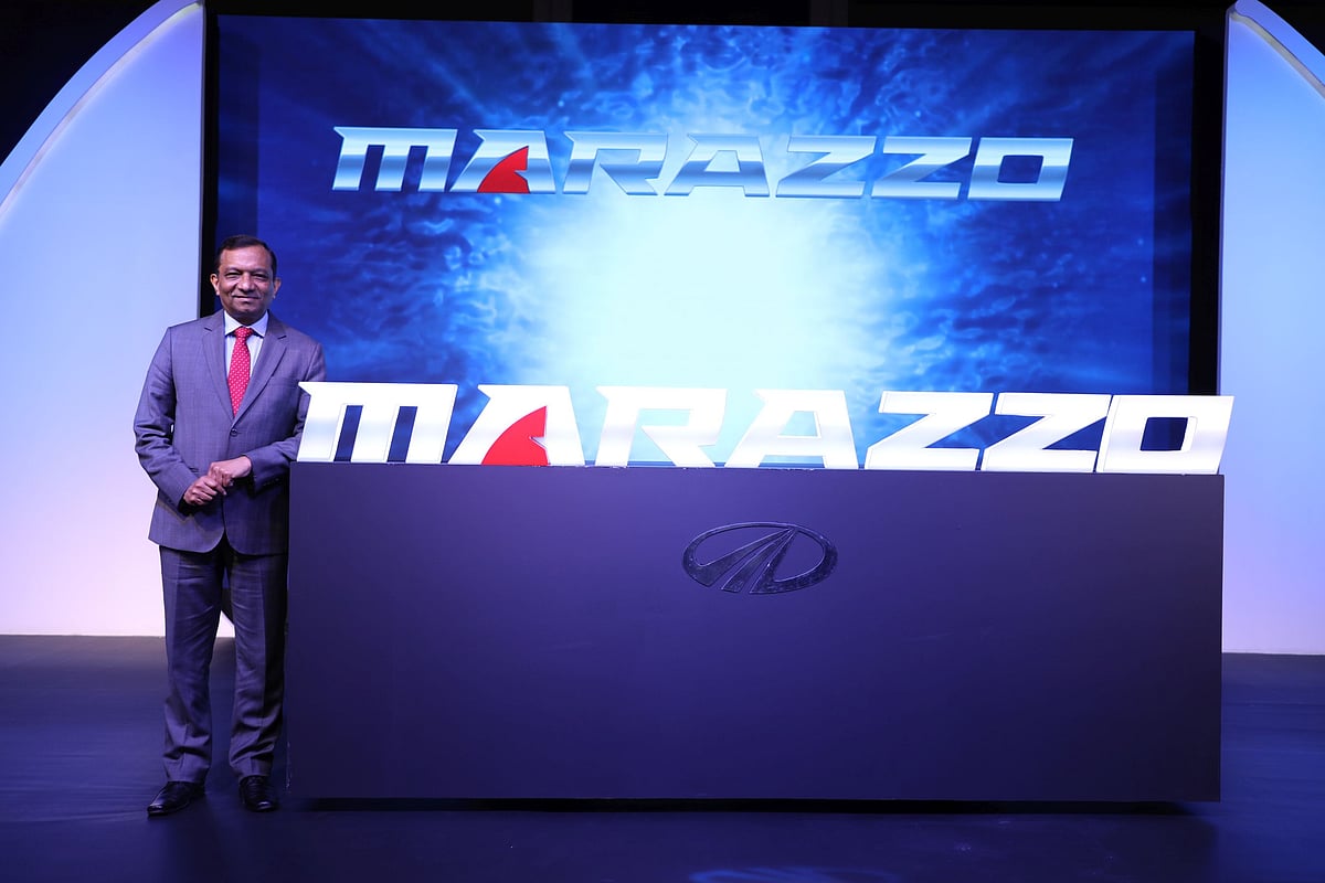 MD Pawan Goenka at the pre-launch of M&amp;M’s latest offering.
