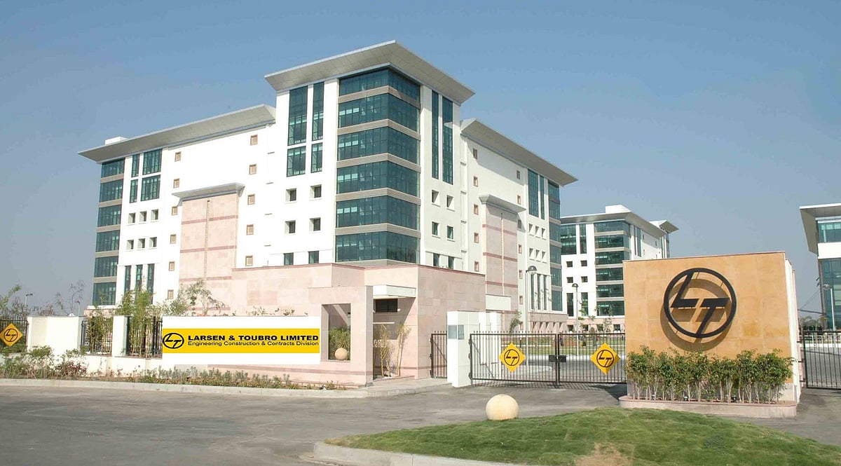 Why are Larsen and Toubro shares trading higher today?