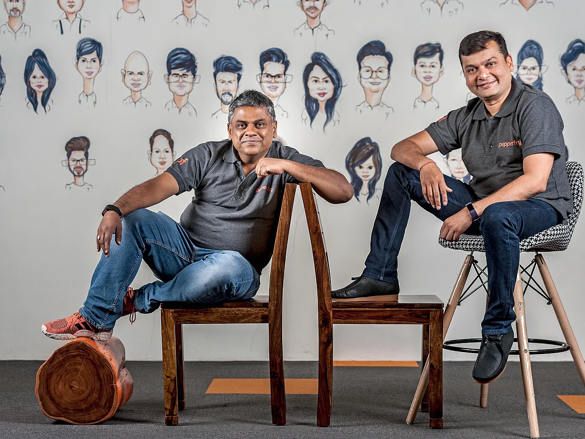 Ambareesh Murty, co-founder and chief executive (left); and Ashish Shah, co-founder and chief operating officer, Pepperfry &nbsp;