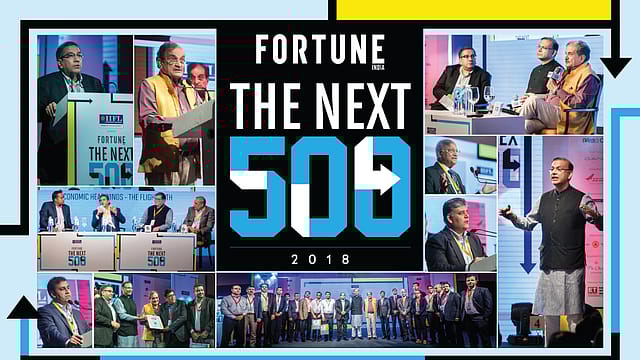 Recognising India’s largest midsize companies at the Fortune India Next 500 summit Recognising India’s largest midsize companies at the Fortune India Next 500 summit