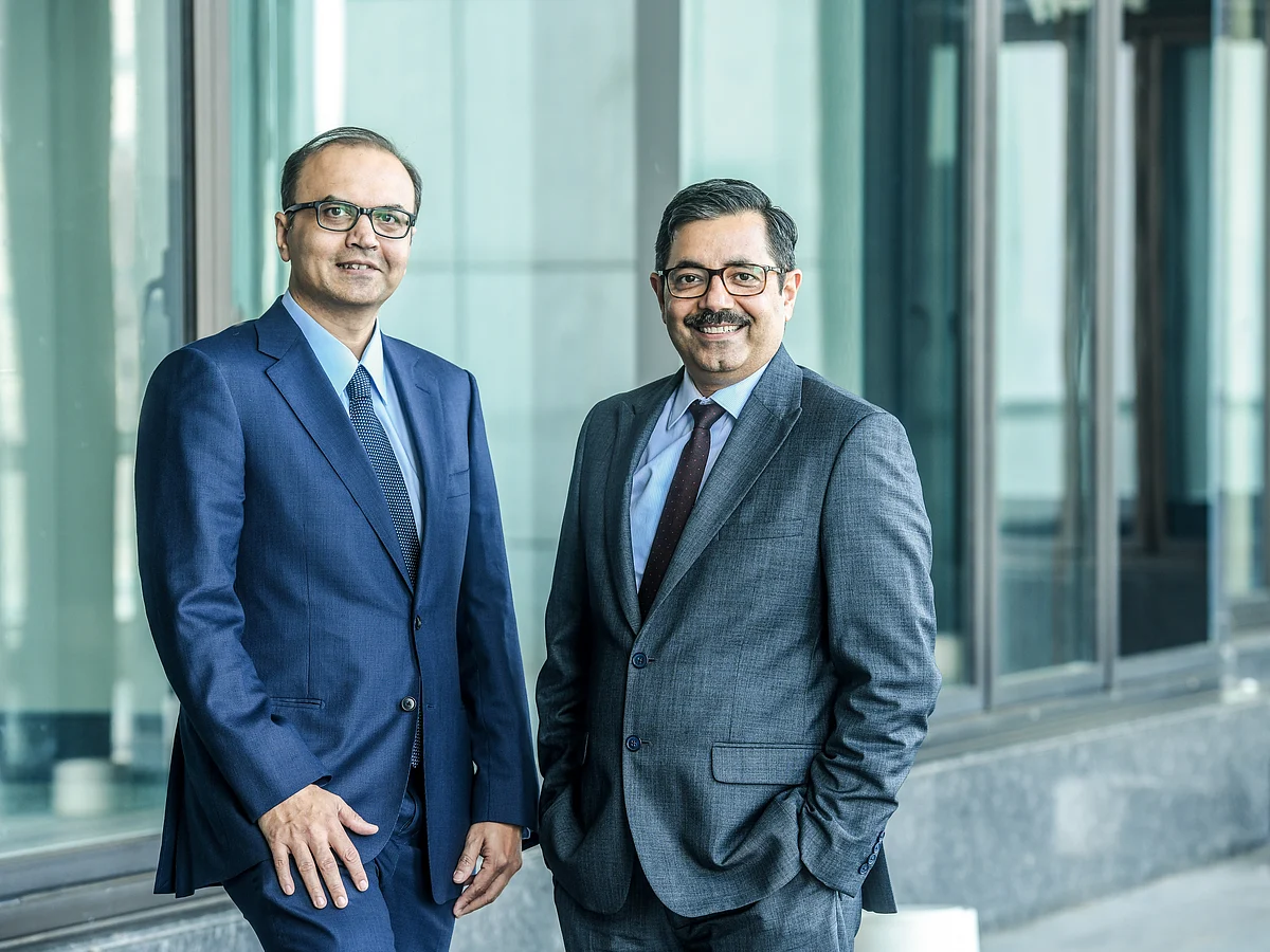 from right: Prabhat Awasthi, head of Nomura India and Utpal Oza, head of investment banking at Nomura India.