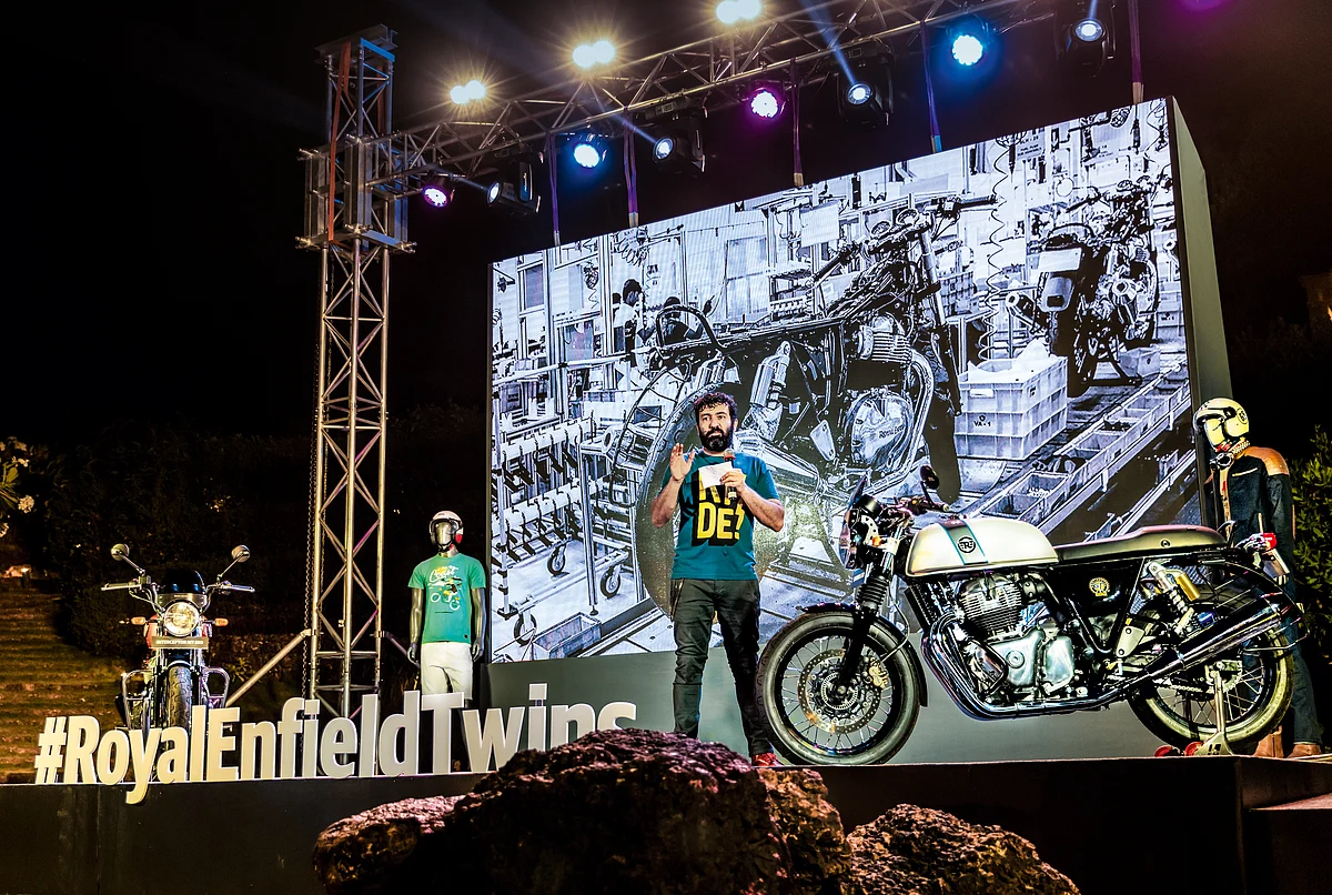Eicher Motors shares gain as much as 2.2% to ₹3,245.35 on the BSE on Tuesday