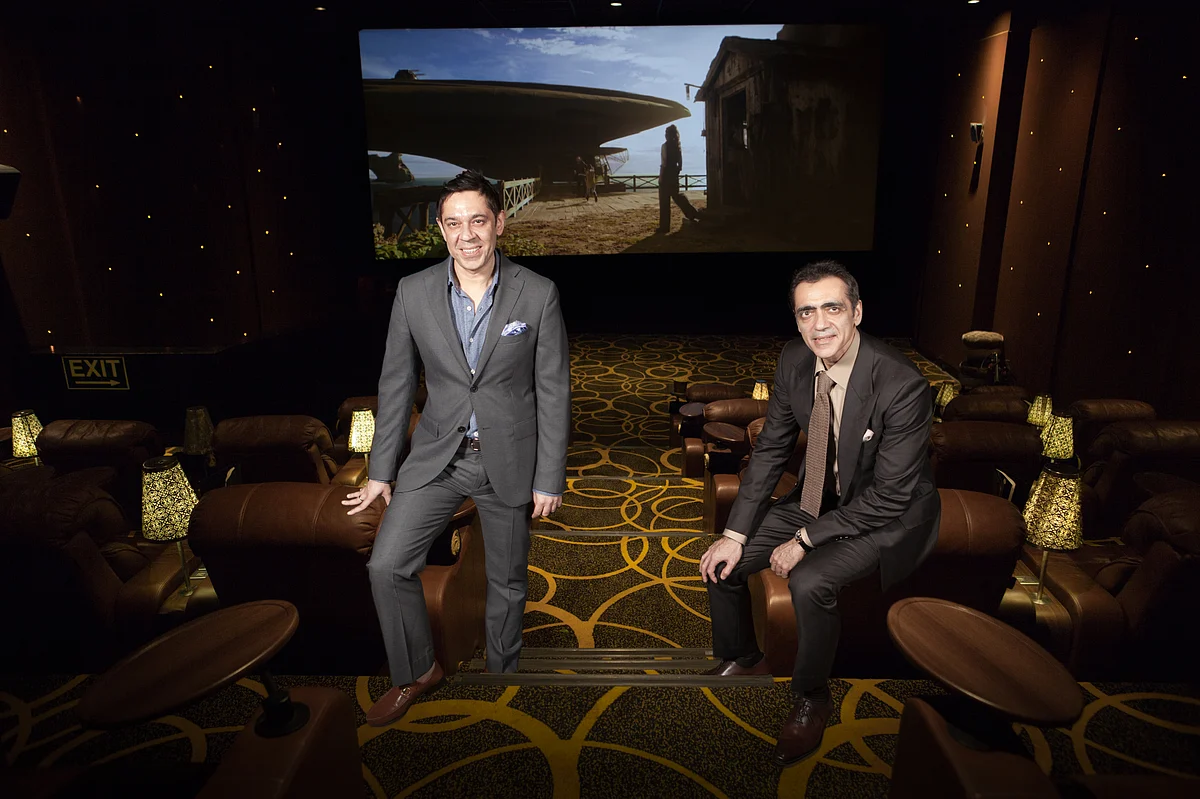 From Right: Ajay Bijli, Chairman of PVR Ltd and Sanjeev Bijli, Joint Managing Director of PVR Ltd.
