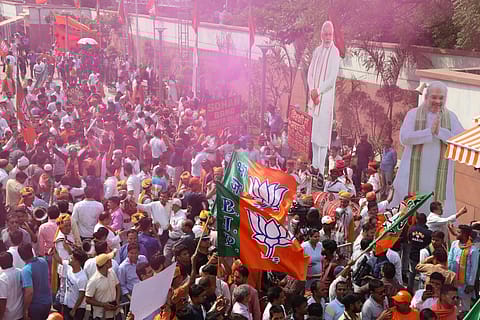 As per the latest trends, the BJP has crossed the halfway mark in Madhya Pradesh. 