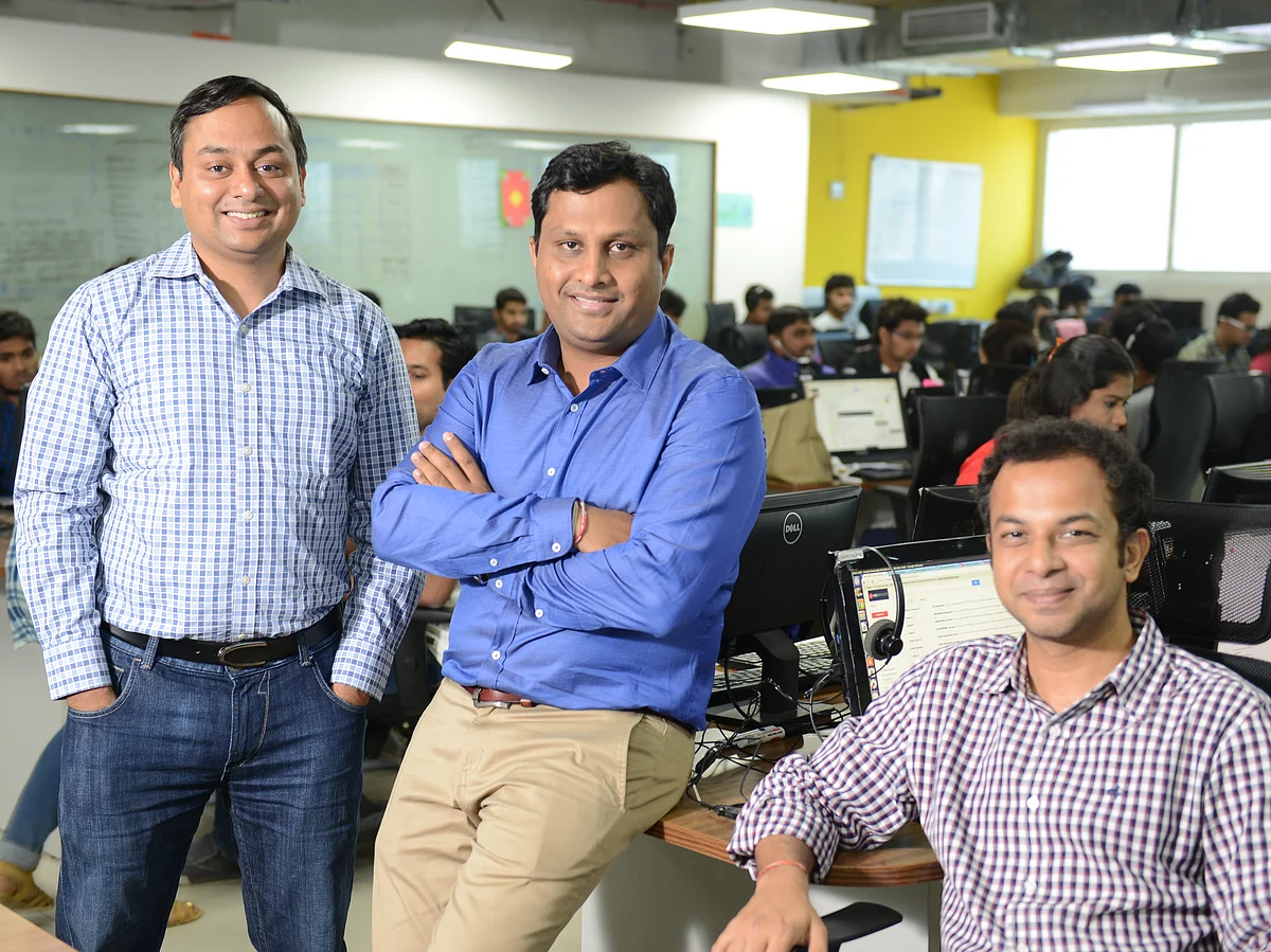 Amit Agarwal, Akhil Gupta and Saurabh Garg, co-founders, NoBroker