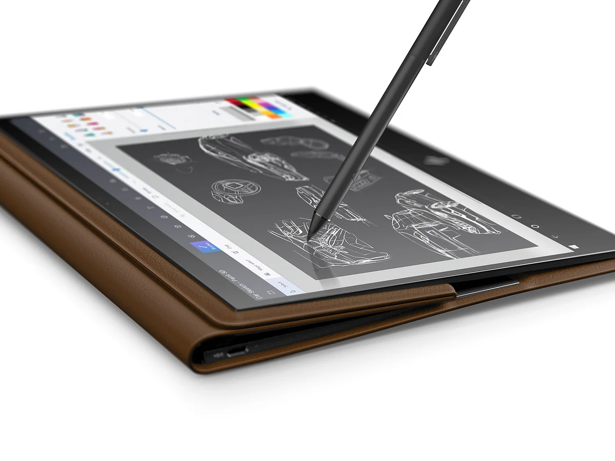 The HP Spectre Folio is an ultrabook convertible clad in leather.