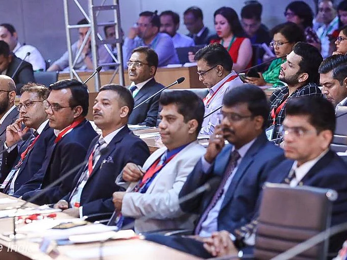 The audience listens in rapt attention at the <i>Fortune India</i> Next 500 Summit.