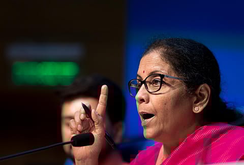 Finance minister Nirmala Sitharaman