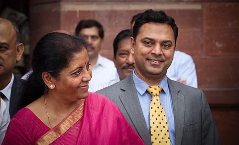Finance minister Nirmala Sitharaman and chief economic advisor Krishnamurthy Subramanian