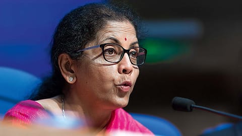 Finance minister Nirmala Sitharaman