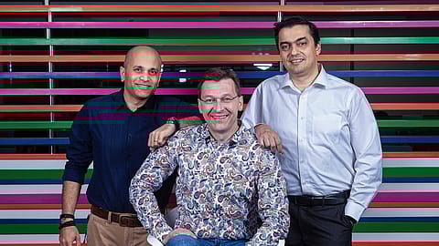From Left: Pranav Shroff, global head of portfolio & product planning, Pekka Rantala, chief marketing officer, and Ajey Mehta, vice president, India, HMD Global.