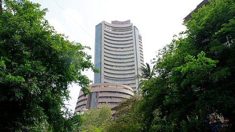 The BSE building in Mumbai. The market reeled under the impact of the spread of Coronavirus.