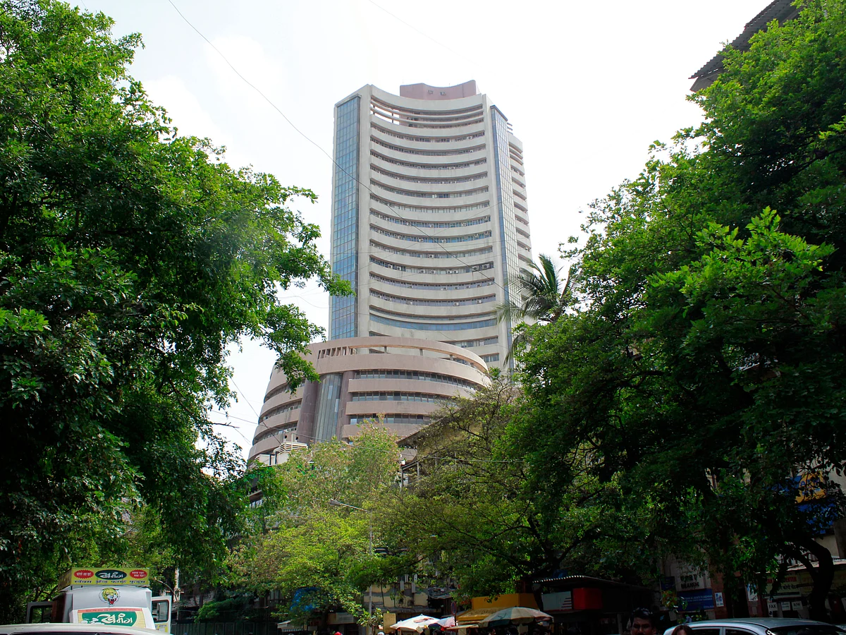 The BSE stock exchange building in Mumbai