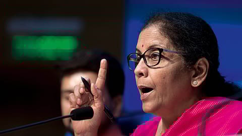 Finance minister Nirmala Sitharaman.