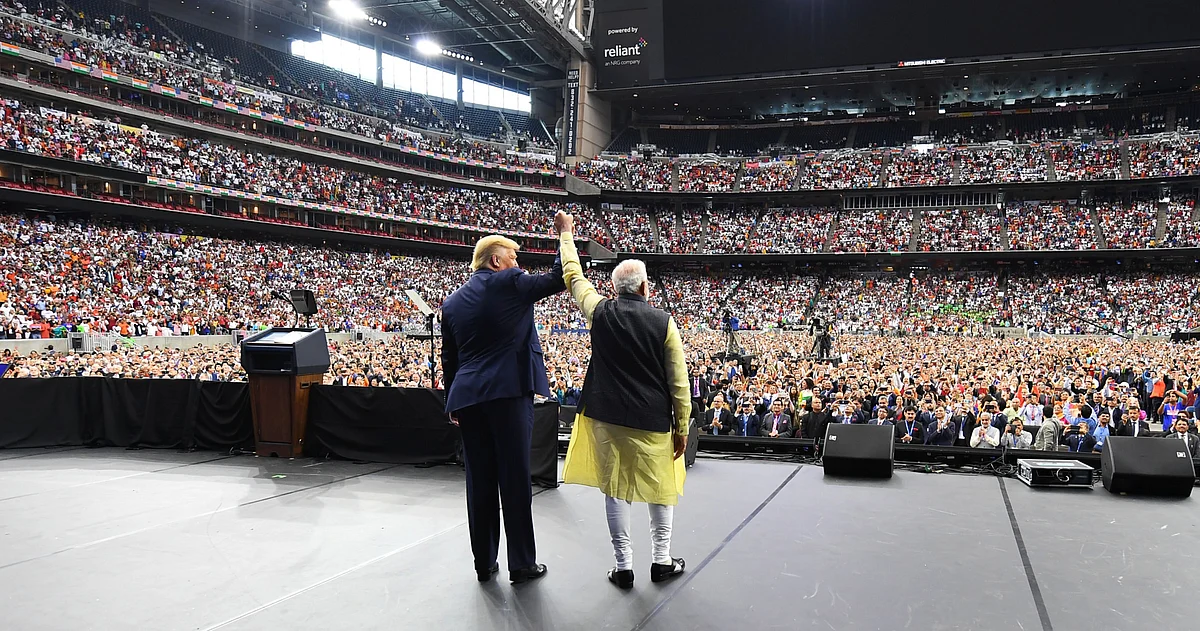 Prime Minister Narendra Modi with U.S. President Donald Trump at the ‘Howdy Modi’ event.