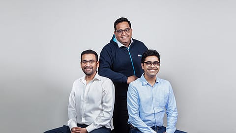 Rudra Dalmia, executive director, Paytm Mall, Vijay Shekhar Sharma, founder and CEO, Paytm, Srinivas Mothey, senior vice president, Paytm Mall.<em></em>