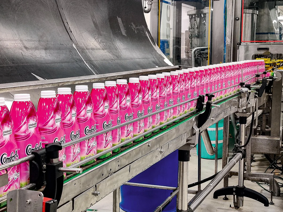 Bottles of Comfort Fabric Softener manufactured at HUL’s factory at Amli, Gujarat