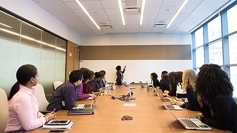 <a href="https://www.pexels.com/@divinetechygirl?utm_content=attributionCopyText&utm_medium=referral&utm_source=pexels">Christina Morillo </a>from <a href="https://www.pexels.com/photo/group-of-people-sitting-near-table-1181396/?utm_content=attributionCopyText&utm_medium=referral&utm_source=pexels">Pexels</a>