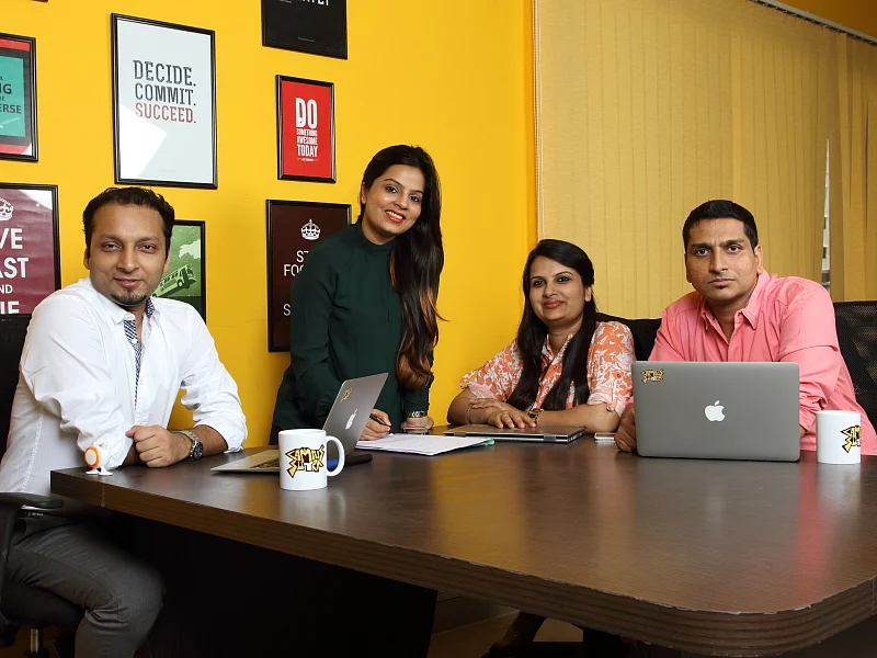 The Agarwal connect: (left to right) Aditya, Sonal, Khushboo and Dhiraj, co-founders, Campus Sutra
