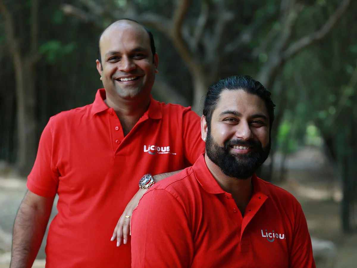Vivek Gupta (L) and Abhay Hanjura, co-founders, Licious